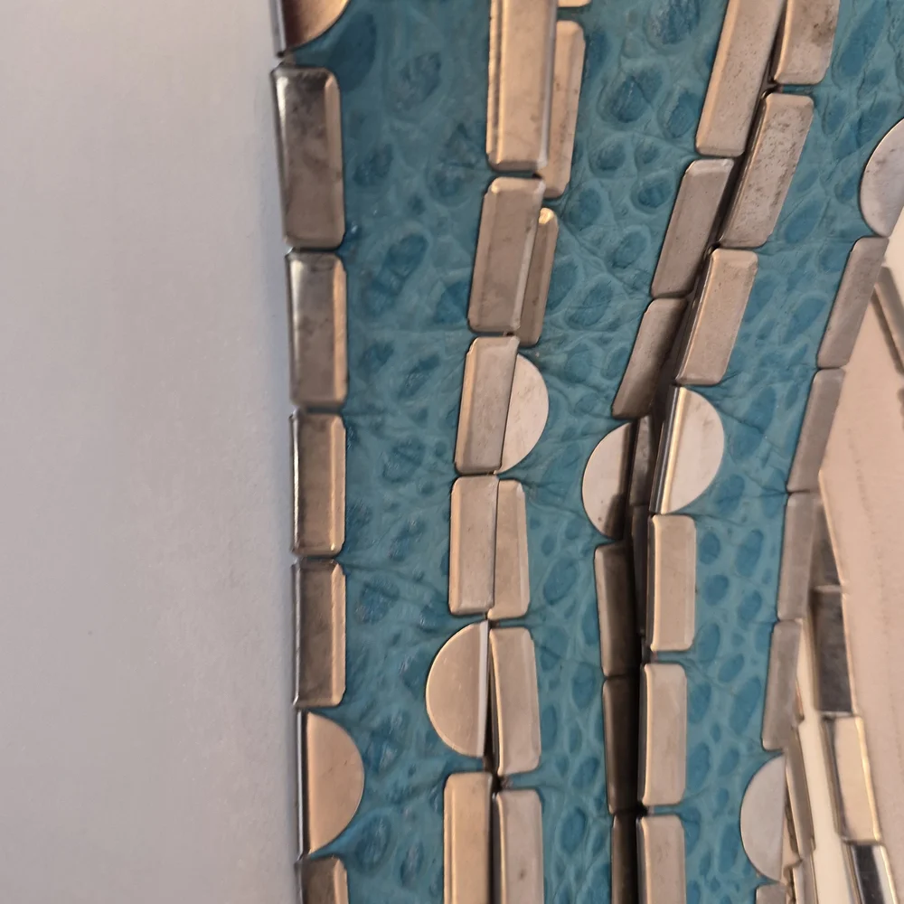 Vintage Silver and Turquoise Women's Belt - Picture 3 of 7